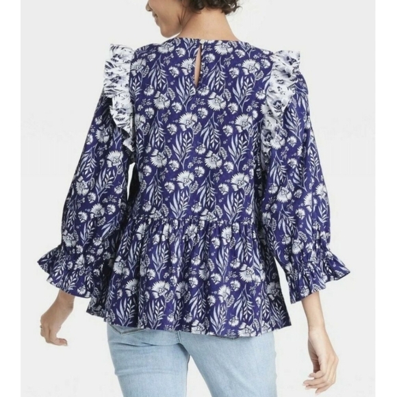 NWT Universal Thread Long Sleeve Blouse - Picture 2 of 6